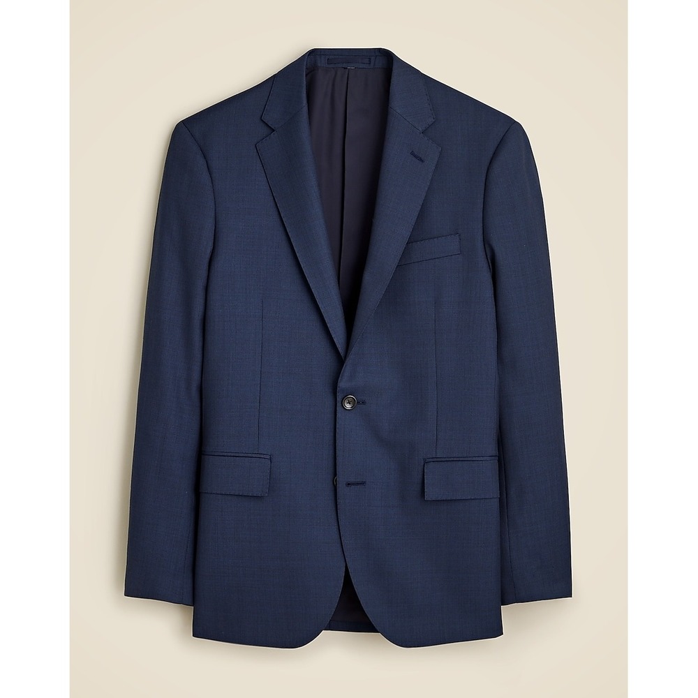 J.Crew Ludlow‎ Slim-fit suit jacket Italian worsted wool 44/R Mariner Blue NWT